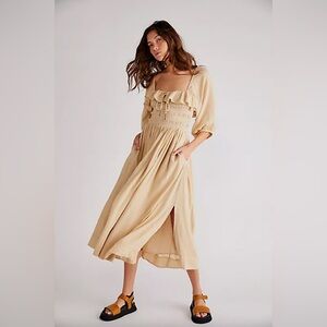 Free People midi dress “Oasis” sz medium